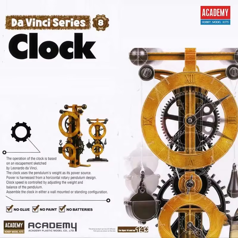 Model Kit Academy - Kit modello di assemblaggio Academy, orologio