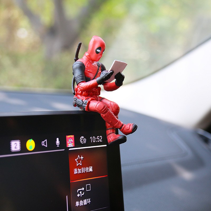 Model Kit Deadpool - Decorazione da scrivania Deadpool Car Home