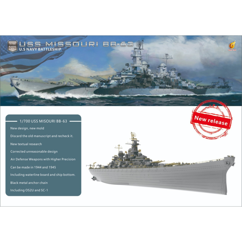 Model Kit Uss Missouri - Kit standard Missouri USS 1/700 Very