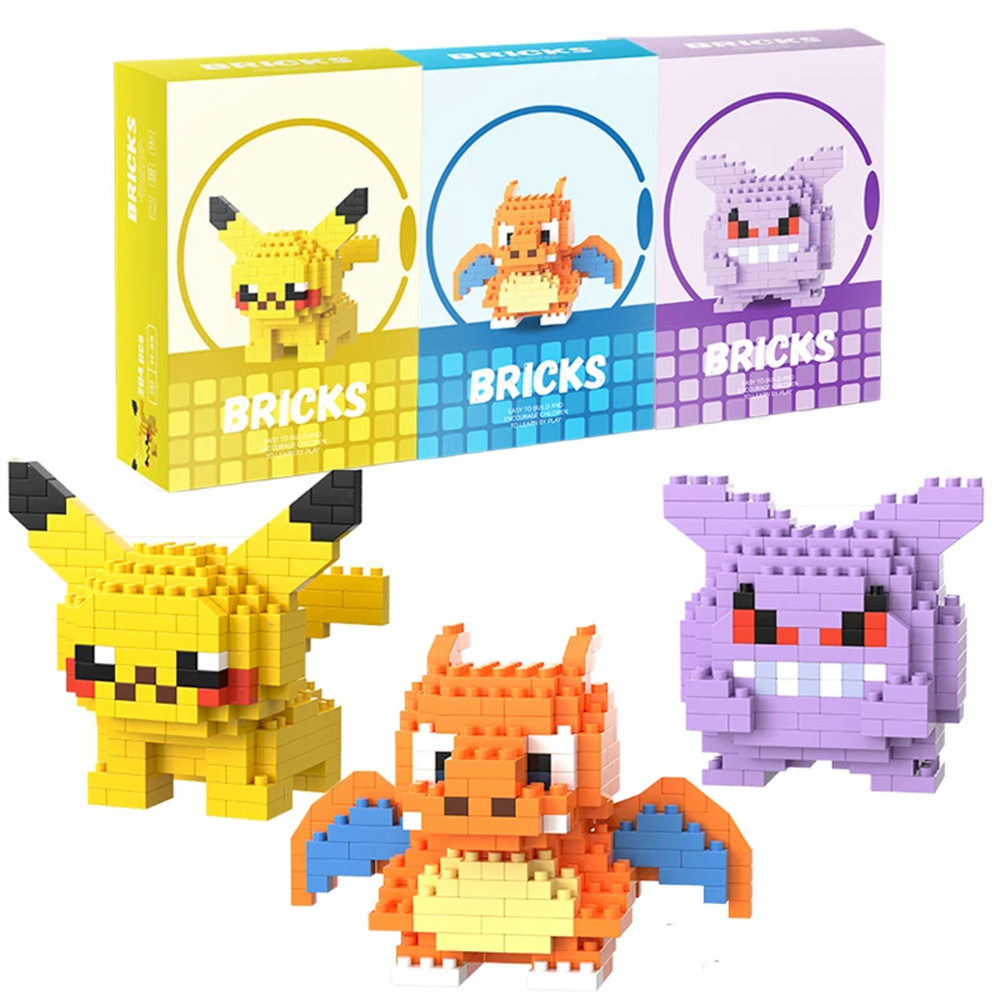 Model Kit Simulator - Blocchi da Costruzione Micro Pokemon Pikachu