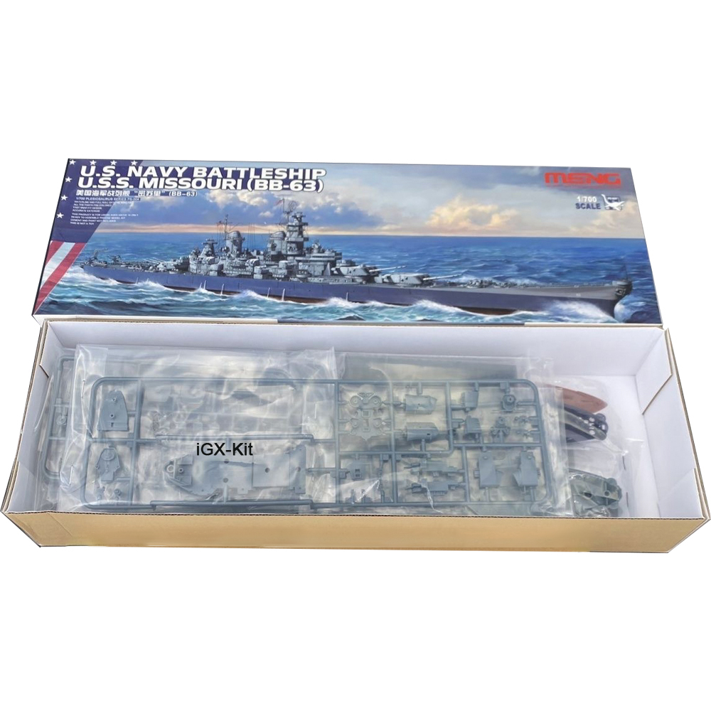 Model Kit Uss Missouri - Meng PS004 Modello in Scala 1/700