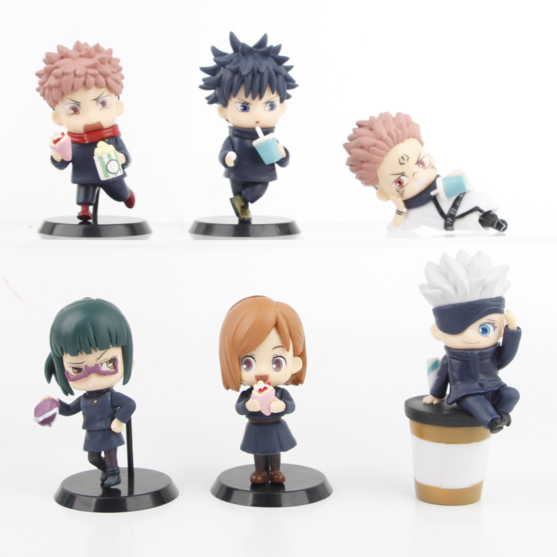 Model Kit Jujutsu Kaisen - 6 pz/set Anime Jujutsu Kaisen Figura