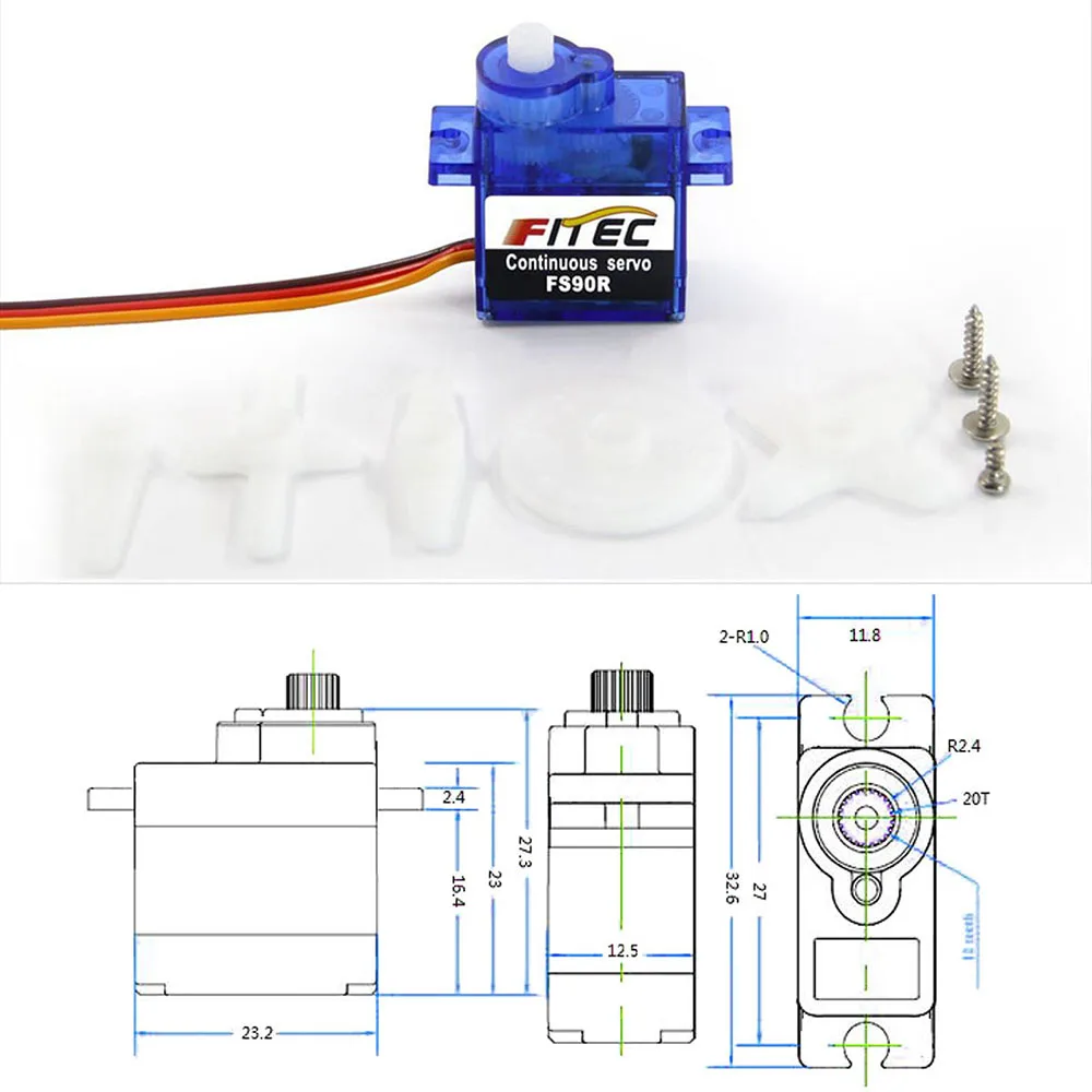 Feetech Mini FS90R Micro Servo - Model Kit Ship recensione e prezzo