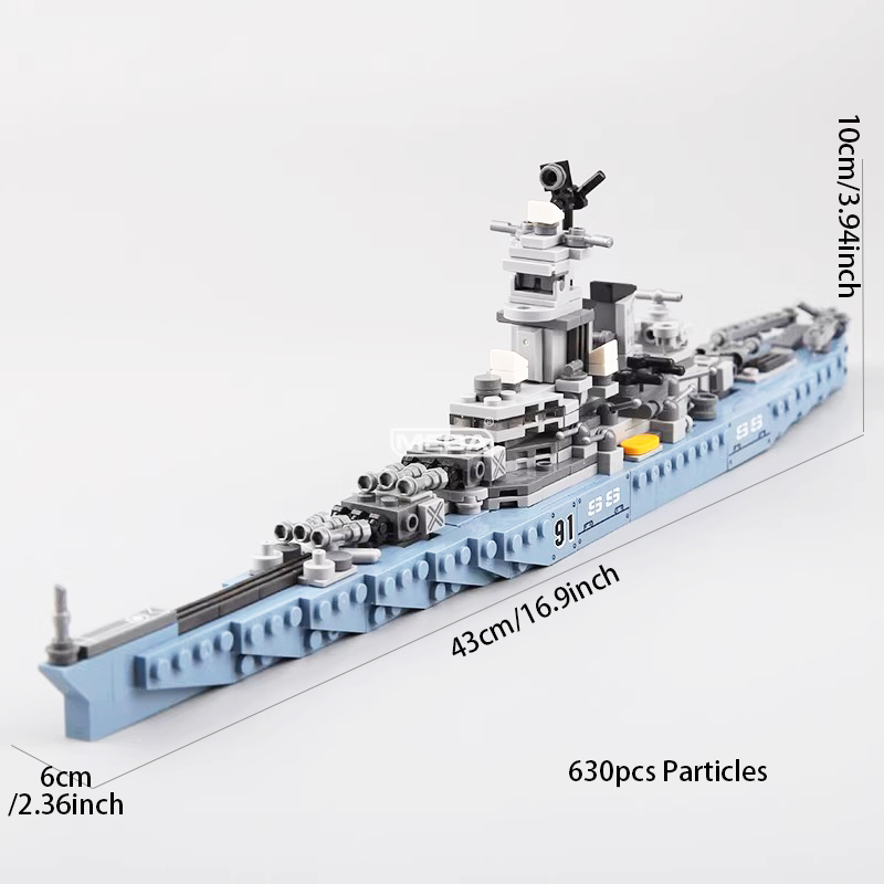 630 Pezzi USS Missouri BB-63 K - Model Kit Uss Missouri recensione e prezzo