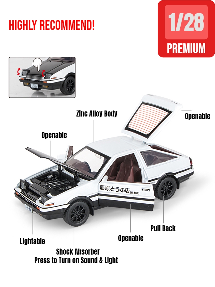1/32 Iniziale D AE86 Giocattol - Model Kit Initial D recensione e prezzo