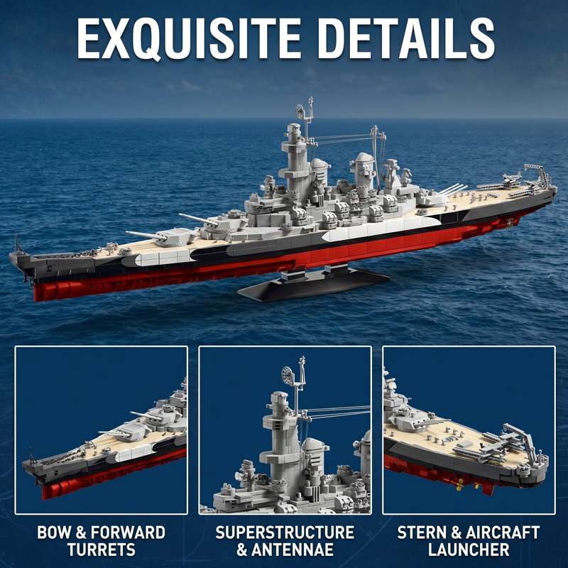 Set di Blocchi da Costruzione  - Model Kit Uss Missouri recensione e prezzo